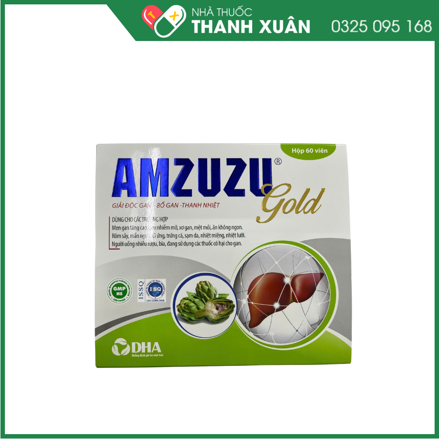 Amzuzu Gold giúp giải độc gan, bổ gan, thanh nhiệt hiệu quả